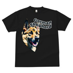 ジャーマンシェパード 犬ファン プリント Tシャツ 速乾 吸汗 半袖 犬柄 いぬ柄 シンプル スポーツ 春夏 ラウンドネック トップス メンズ ユニセックス レディース かっこいい カジュアル 可愛い アニマル 動物