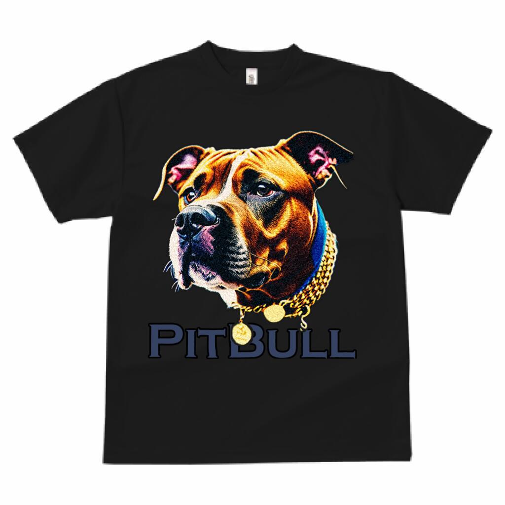 ピットブル 犬ファン プリント Tシャツ 速乾 吸汗 半袖 犬柄 いぬ柄 シンプル スポーツ 春夏 ラウンドネック トップス メンズ かっこいい カジュアル 可愛い アニマル 動物