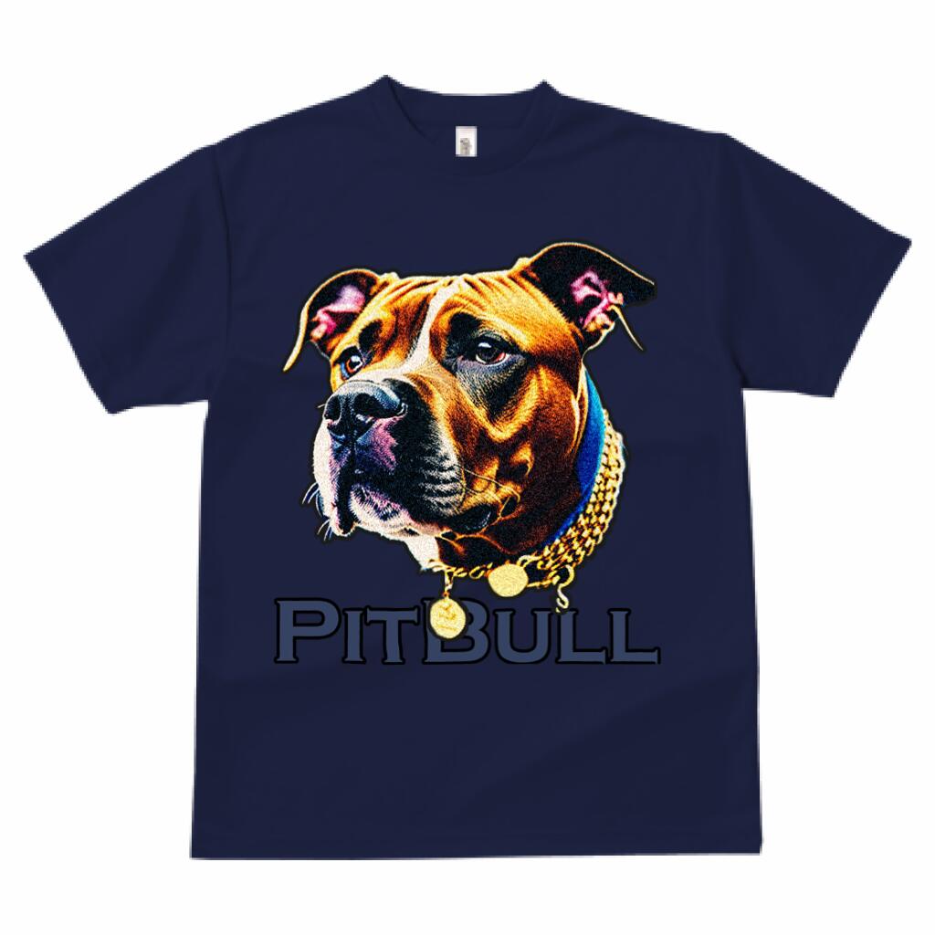 ピットブル 犬ファン プリント Tシャツ 速乾 吸汗 半袖 犬柄 いぬ柄 シンプル スポーツ 春夏 ラウンドネック トップス メンズ かっこいい カジュアル 可愛い アニマル 動物