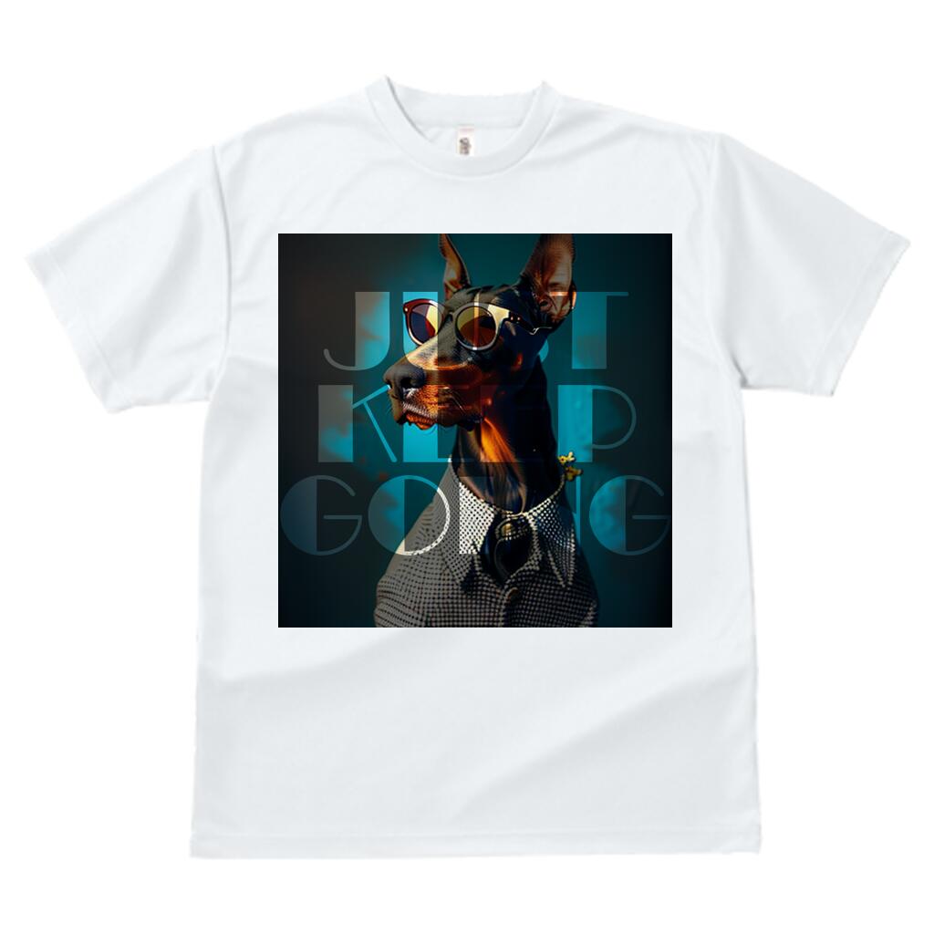 Tシャツ 犬柄 いぬ柄 スポーツ 人間用 ラウンドネック ドーベルマン 犬ファン 春夏 半袖 トップス メンズ キッズ かっこいい カジュアル プリント アニマル 動物 ヒップホップ犬 面白Tシャツ