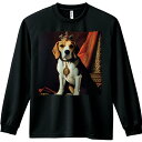 王冠 ビーグル インペリアルコート 王座 Tシャツ メンズ 長袖Tシャツ 人間用 秋春夏 プリント レジャー アウトドア カジュアル かわいい