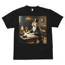 帽子 ゴールデンレトリバー キャンドル ランタン 本 デスク Tシャツ メンズ キッズ 犬ファン 半袖 春夏 プリント カジュアル かわいい 人間用