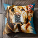 クエスチョンマーク ゴールデンレトリーバー 青い背景 かわいい Tシャツ メンズ クッションカバー 犬柄 45×45cm アニマル柄 おしゃれ 可愛い クッショ...