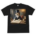 Tシャツ メンズ キッズ 犬ファン 半袖 春夏 プリント カジュアル かわいい 人間用 フィットネス マッチョ シルクハット 不明 紳士 キャンドル ロウソク 本