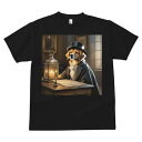 Tシャツ メンズ キッズ 犬ファン 半袖 春夏 プリント カジュアル かわいい 人間用 フィットネス マッチョ ランタン ゴールデンレトリバー キャンドル テーブル 帽子 都市