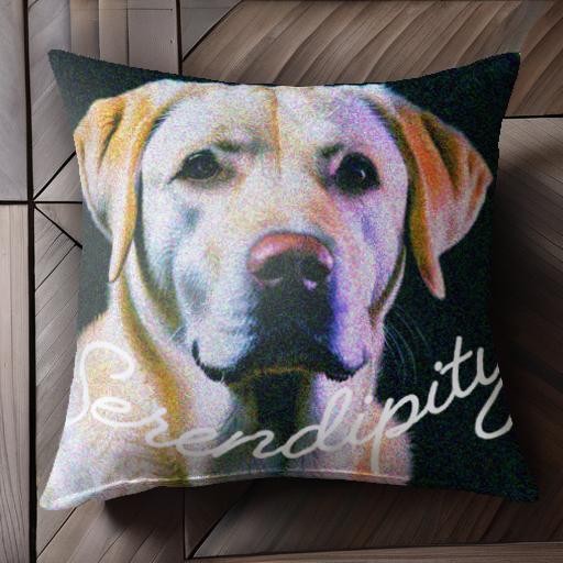 犬 ラブラドールレトリバー ラブラドール 大型犬 セレンディピティ ペット クッションカバー 45×45cm ..