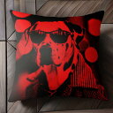 サングラス ダルメシアン コート 光のぼんやり クッションカバー 45×45cm アニマル柄 おしゃれ 可愛い クッション本体付き 正方形