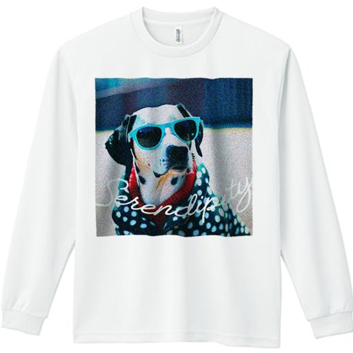 長袖Tシャツ 人間用 メンズ 秋春夏 プリント レジャー アウトドア カジュアル かわいい サングラス ダルメシアン 水玉模様 コート スタイリッシュ