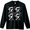 長袖Tシャツ 人間用 メンズ 秋春夏 プリント レジャー アウトドア カジュアル かわいい サングラス ダルメシアン かっこいい 犬 元気 セリフ