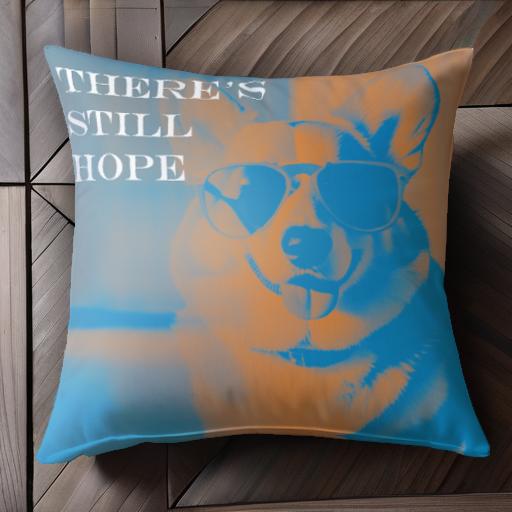 サングラス ウェルシュコーギーペンブローク 笑顔 希望 クッションカバー 45×45cm アニマル柄 おしゃれ..