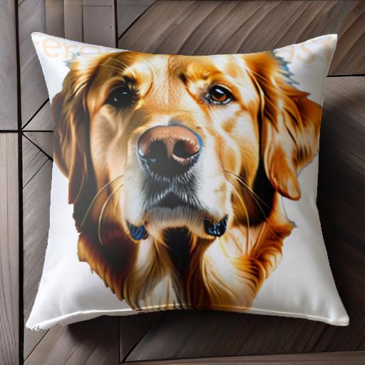 犬 ゴールデンレトリバー かわいい 優しい ペット クッションカバー 45×45cm アニマル柄 おしゃれ 可愛..