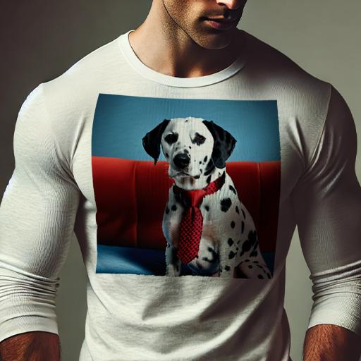 長袖Tシャツ 人間用 メンズ 秋春夏 プリント レジャー アウトドア カジュアル かわいい 犬ファン 赤いネクタイ ダルメシアン 赤いソファー 青い背景 長袖Tシャツ 人間用 メンズ 秋春夏 プリント レジャー アウトドア カジュアル かわいい 犬ファン 赤いネクタイ ダルメシアン 赤いソファー 青い背景