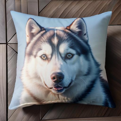 犬 シベリアンハスキー 青空 自然 可愛い クッションカバー 45×45cm アニマル柄 おしゃれ クッション本体付き 正方形 犬ファン 犬 シベリアンハスキー 青空 自然 可愛い クッションカバー 45×45cm アニマル柄 おしゃれ クッション本体付き 正方形 犬ファン