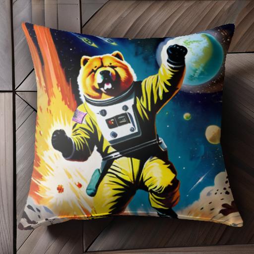宇宙飛行士 チャウチャウ 宇宙 惑星 爆発 クッションカバー 45×45cm アニマル柄 おしゃれ 可愛い クッション本体付き 正方形 犬ファン 宇宙飛行士 チャウチャウ 宇宙 惑星 爆発 クッションカバー 45×45cm アニマル柄 おしゃれ 可愛い クッション本体付き 正方形 犬ファン