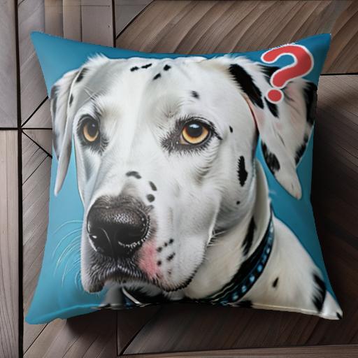 ダルメシアン クッションカバー 45×45cm アニマル柄 おしゃれ 可愛い クッション本体付き 正方形 犬ファン