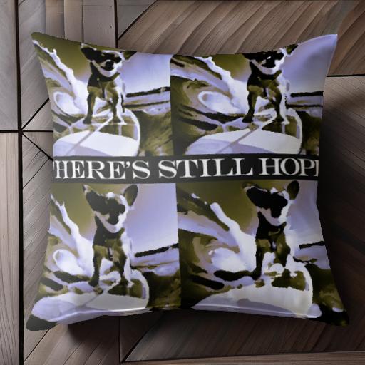 サーフボード チワワ 波 希望 クッションカバー 45×45cm アニマル柄 おしゃれ 可愛い クッション本体付..