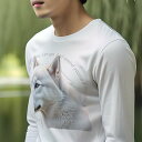 長袖Tシャツ 人間用 メンズ 秋春夏 プリント レジャー アウトドア カジュアル かわいい 犬ファン 美しい シベリアンハスキー 強さ 忠実 健康