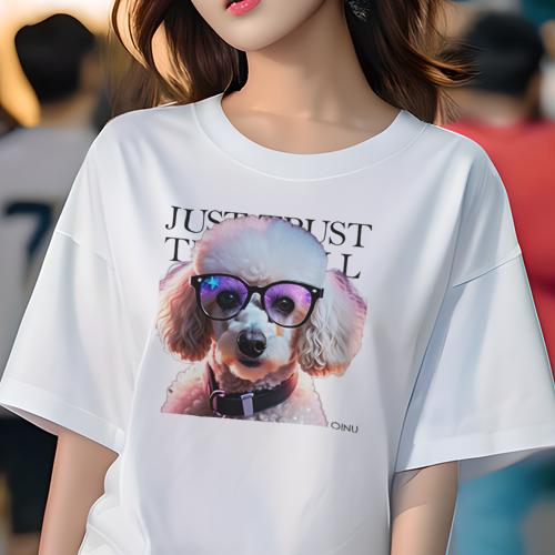 Tシャツ レディース 犬ファン 半袖 春夏 犬柄 プリント カジュアル かわいい 人間用 フィットネス ダンス サングラス プードル 首輪 パーティーメガネ 可愛い Tシャツ Tシャツ レディース 犬ファン 半袖 春夏 犬柄 プリント カジュアル かわいい 人間用 フィットネス ダンス サングラス プードル 首輪 パーティーメガネ 可愛い Tシャツ