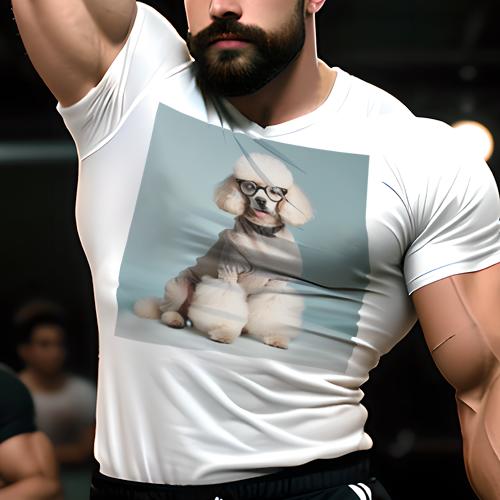 Tシャツ メンズ キッズ 犬ファン 半袖 春夏 犬柄 プリント カジュアル かわいい 人間用 フィットネス ダンス メガネ プードル セーター Tシャツ メンズ キッズ 犬ファン 半袖 春夏 犬柄 プリント カジュアル かわいい 人間用 フィットネス ダンス メガネ プードル セーター
