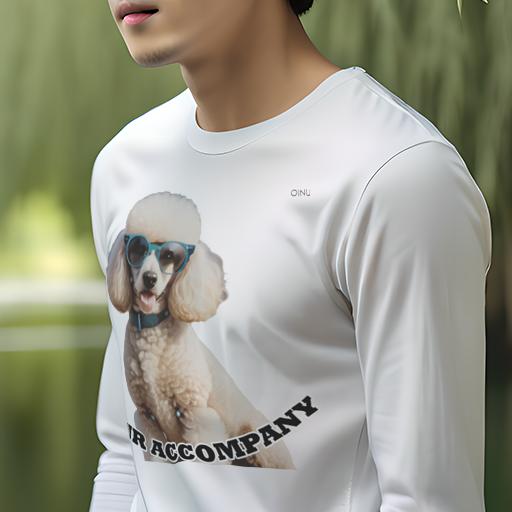 長袖Tシャツ 人間用 メンズ 秋春夏 プリント レジャー アウトドア カジュアル かわいい 犬ファン サングラス プードル 首輪 アクセサリー 笑顔 ヒトのような恰好 長袖Tシャツ 人間用 メンズ 秋春夏 プリント レジャー アウトドア カジュアル かわいい 犬ファン サングラス プードル 首輪 アクセサリー 笑顔 ヒトのような恰好