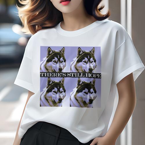 Tシャツ レディース 犬ファン 半袖 春夏 犬柄 プリント カジュアル かわいい 人間用 フィットネス ダンス 希望 シベリアンハスキー 光 四分割 インスピレーション Tシャツ レディース 犬ファン 半袖 春夏 犬柄 プリント カジュアル かわいい 人間用 フィットネス ダンス 希望 シベリアンハスキー 光 四分割 インスピレーション