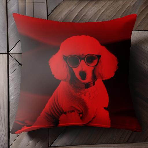 裏表に絵柄がプリントされています。かわいいアニマルクッション！インテリアのアクセントや癒しに最適♪