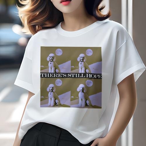 Tシャツ レディース 犬ファン 半袖 春夏 犬柄 プリント カジュアル かわいい 人間用 フィットネス ダンス 月 プードル 夜 風車 Tシャツ レディース 犬ファン 半袖 春夏 犬柄 プリント カジュアル かわいい 人間用 フィットネス ダンス 月 プードル 夜 風車