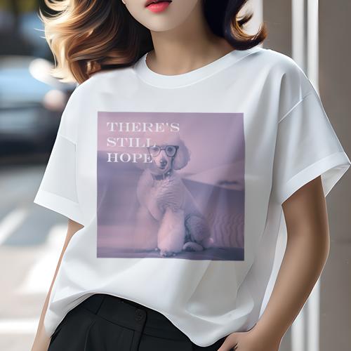 Tシャツ レディース 犬ファン 半袖 春夏 犬柄 プリント カジュアル かわいい 人間用 フィットネス ダンス メガネ プードル セーター