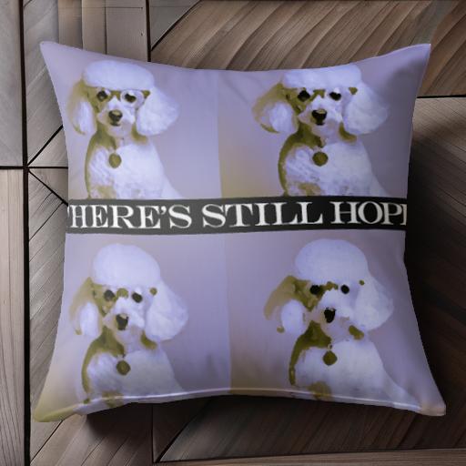 希望 プードル かわいい 元気 クッションカバー 45×45cm アニマル柄 おしゃれ 可愛い クッション本体付..