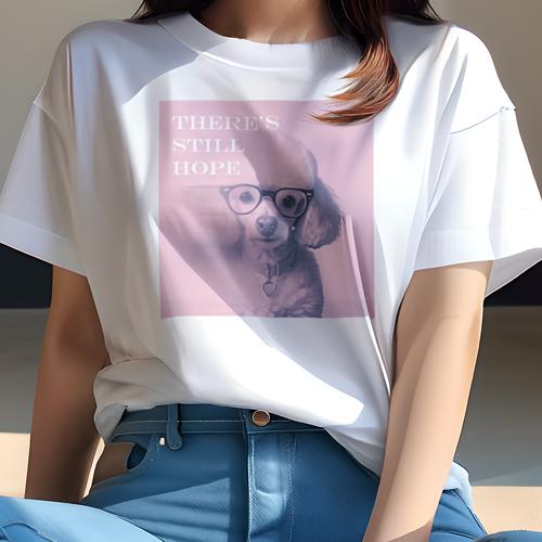 Tシャツ レディース 犬ファン 半袖 春夏 犬柄 プリント カジュアル かわいい 人間用 フィットネス ダンス メガネ プードル ピンク 首輪 Tシャツ レディース 犬ファン 半袖 春夏 犬柄 プリント カジュアル かわいい 人間用 フィットネス ダンス メガネ プードル ピンク 首輪