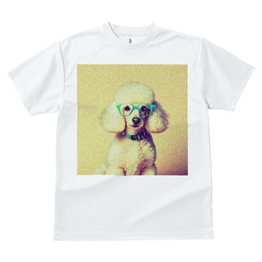 Tシャツ レディース 犬ファン 半袖 春夏 犬柄 プリント カジュアル かわいい 人間用 フィットネス ダンス 眼鏡 プードル 首輪