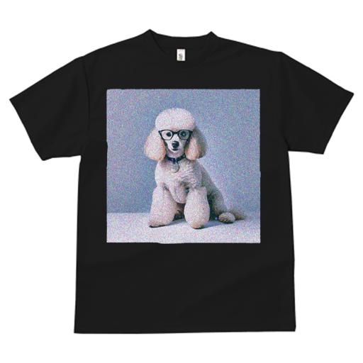 Tシャツ レディース 犬ファン 半袖 春夏 犬柄 プリント カジュアル かわいい 人間用 フィットネス ダンス 眼鏡 プードル カラー