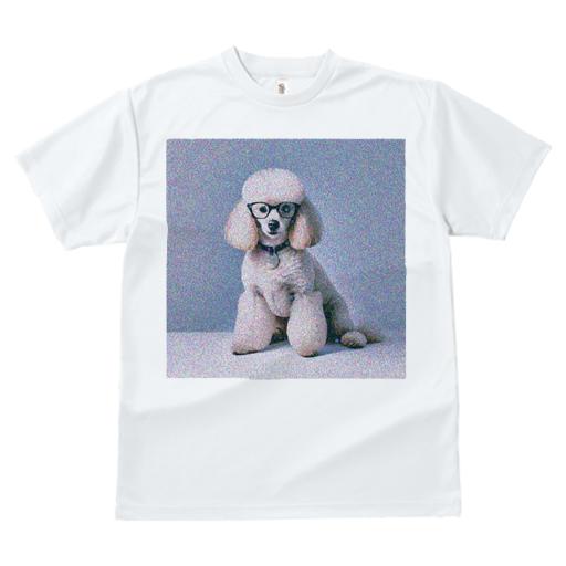 Tシャツ レディース 犬ファン 半袖 春夏 犬柄 プリント カジュアル かわいい 人間用 フィットネス ダンス 眼鏡 プードル カラー