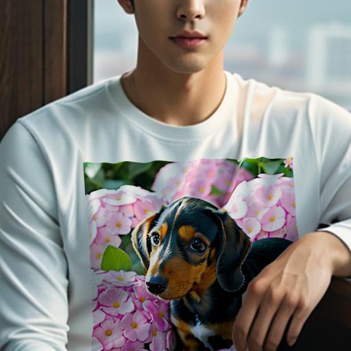 長袖Tシャツ 人間用 メンズ 秋春夏 プリント レジャー アウトドア カジュアル かわいい 犬ファン ピン..