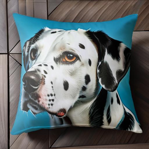 青い背景 ダルメシアン 可愛い犬 アート風 クッションカバー 45×45cm アニマル柄 おしゃれ 可愛い クッション本体付き 正方形 犬ファン 青い背景 ダルメシアン 可愛い犬 アート風 クッションカバー 45×45cm アニマル柄 おしゃれ 可愛い クッション本体付き 正方形 犬ファン