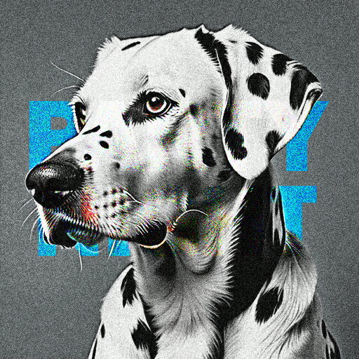 ポップアート ダルメシアン ペット ドッグアート 白黒 水玉模様 クッションカバー 45×45cm アニマル柄 おしゃれ 可愛い クッション本体付き 正方形 犬ファン 2