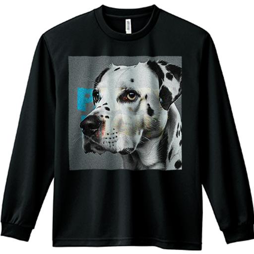 長袖Tシャツ 人間用 メンズ 秋春夏 プリント レジャー アウトドア カジュアル かわいい 犬ファン 文字 ダルメシアン パーティー