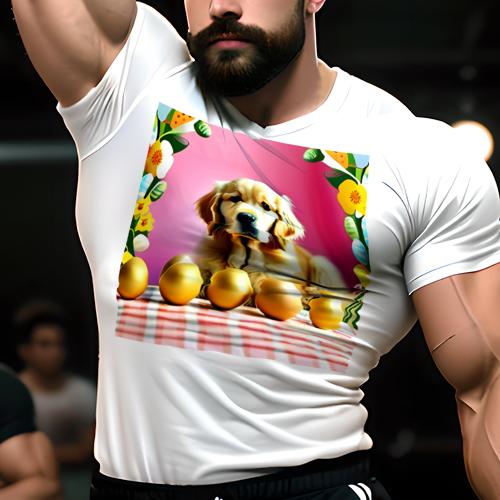 Tシャツ メンズ キッズ 犬ファン 半袖 春夏 犬柄 プリント カジュアル かわいい 人間用 フィットネス ..