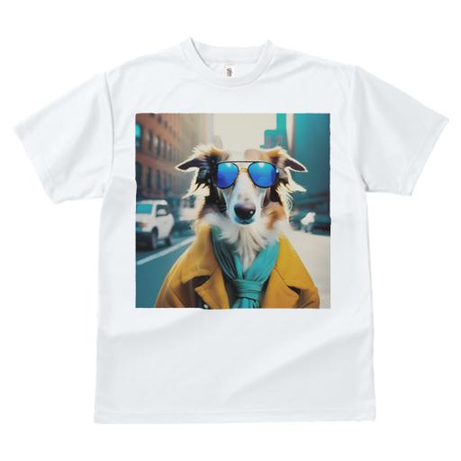 Tシャツ レディース 犬ファン 半袖 春夏 犬柄 プリント カジュアル かわいい 人間用 フィットネス ダンス サングラス ボルゾイ コート マフラー 都市 自動車