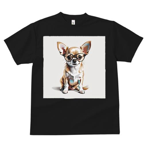 Tシャツ レディース 犬ファン 半袖 春夏 犬柄 プリント カジュアル かわいい 人間用 フィットネス ダンス 眼鏡 チワワ