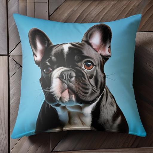 青い背景 フレンチブルドッグ かわいい 犬 クッションカバー 45×45cm アニマル柄 おしゃれ 可愛い クッション本体付き 正方形 犬ファン 青い背景 フレンチブルドッグ かわいい 犬 クッションカバー 45×45cm アニマル柄 おしゃれ 可愛い クッション本体付き 正方形 犬ファン