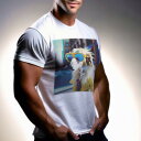 Tシャツ メンズ キッズ 犬ファン 半袖 春夏 犬柄 プリント カジュアル かわいい 人間用 フィットネス ダンス サングラス サルーキ 黄色いコート 都市の背...