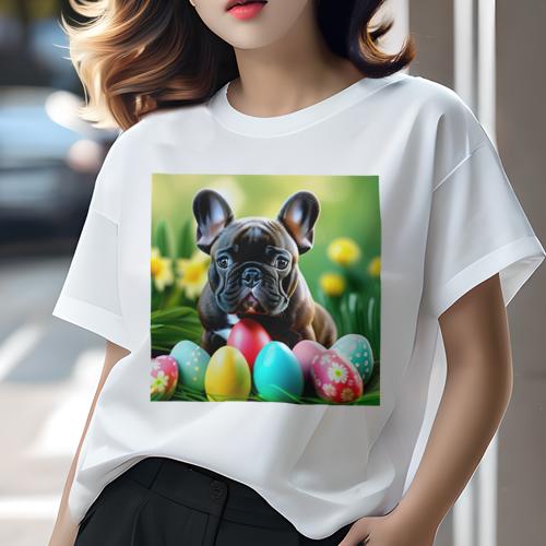 Tシャツ レディース 犬ファン 半袖 春夏 犬柄 プリント カジュアル かわいい 人間用 フィットネス ダンス サングラス サルーキ 黄色いコート 都市の背景 クッションカバー 45×45cm(4)