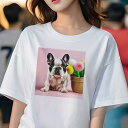 Tシャツ レディース 犬ファン 半袖 春夏 犬柄 プリント カジュアル かわいい 人間用 フィットネス ダンス サングラス サルーキ 黄色いコート 都市の背景 ...