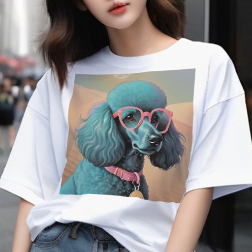Tシャツ メンズ キッズ 犬ファン 半袖 春夏 犬柄 プリント カジュアル かわいい 人間用 フィットネス ダンス ピンクの眼鏡 プードル 砂漠 日差し Tシャツ メンズ キッズ 犬ファン 半袖 春夏 犬柄 プリント カジュアル かわいい 人間用 フィットネス ダンス ピンクの眼鏡 プードル 砂漠 日差し