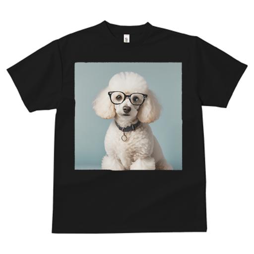 Tシャツ レディース 犬ファン 半袖 春夏 犬柄 プリント カジュアル かわいい 人間用 フィットネス ダンス メガネ プードル 首輪