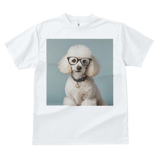 Tシャツ レディース 犬ファン 半袖 春夏 犬柄 プリント カジュアル かわいい 人間用 フィットネス ダンス メガネ プードル 首輪
