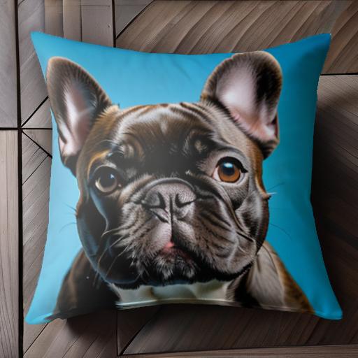 青 フレンチブルドッグ 背景 可愛い 犬 クッションカバー 45×45cm アニマル柄 おしゃれ クッション本体付き 正方形 犬ファン 青 フレンチブルドッグ 背景 可愛い 犬 クッションカバー 45×45cm アニマル柄 おしゃれ クッション本体付き 正方形 犬ファン