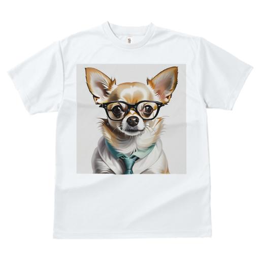 Tシャツ メンズ キッズ 犬ファン 半袖 春夏 犬柄 プリント カジュアル かわいい 人間用 フィットネス ダンス メガネ チワワ ネクタイ シャツ