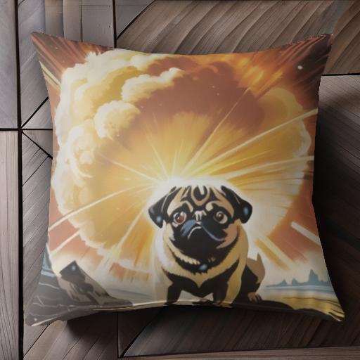 爆発 パグ 宇宙 ファンシー テクノロジー クッションカバー 45×45cm アニマル柄 おしゃれ 可愛い クッション本体付き 正方形 犬ファン 爆発 パグ 宇宙 ファンシー テクノロジー クッションカバー 45×45cm アニマル柄 おしゃれ 可愛い クッション本体付き 正方形 犬ファン